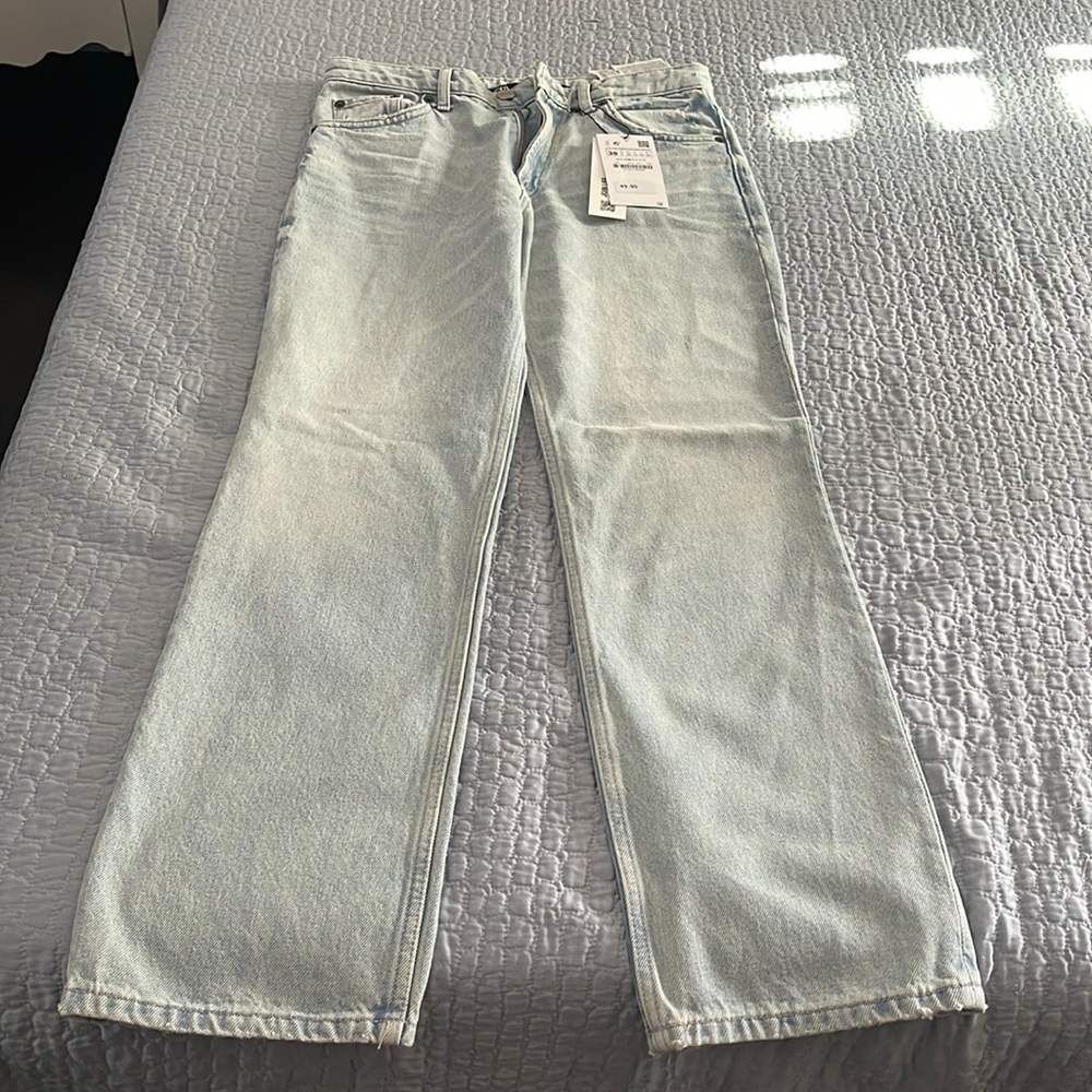 Mid-rise denim